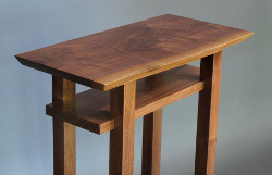 A live edge table top is available on our Walnut and Cherry Classic Tables